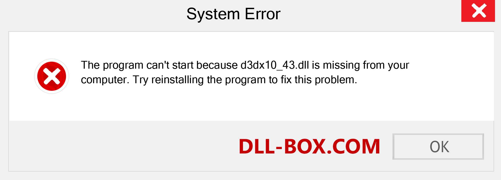  d3dx10_43.dll file is missing?. Download for Windows 7, 8, 10 - Fix  d3dx10_43 dll Missing Error on Windows, photos, images